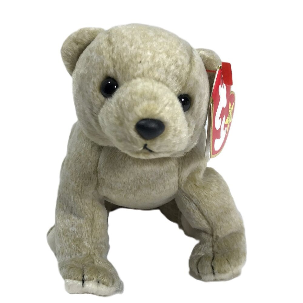 5/$25 Vintage Plush Bear Ty Beanie Babies Almond 1999